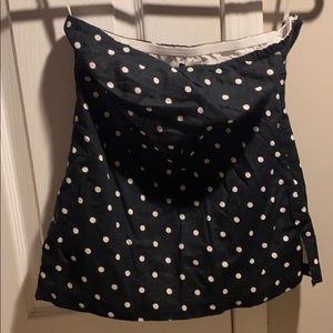 J crew polka dot tube top